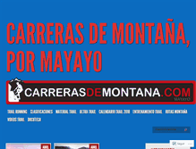 Tablet Screenshot of carrerasdemontana.com